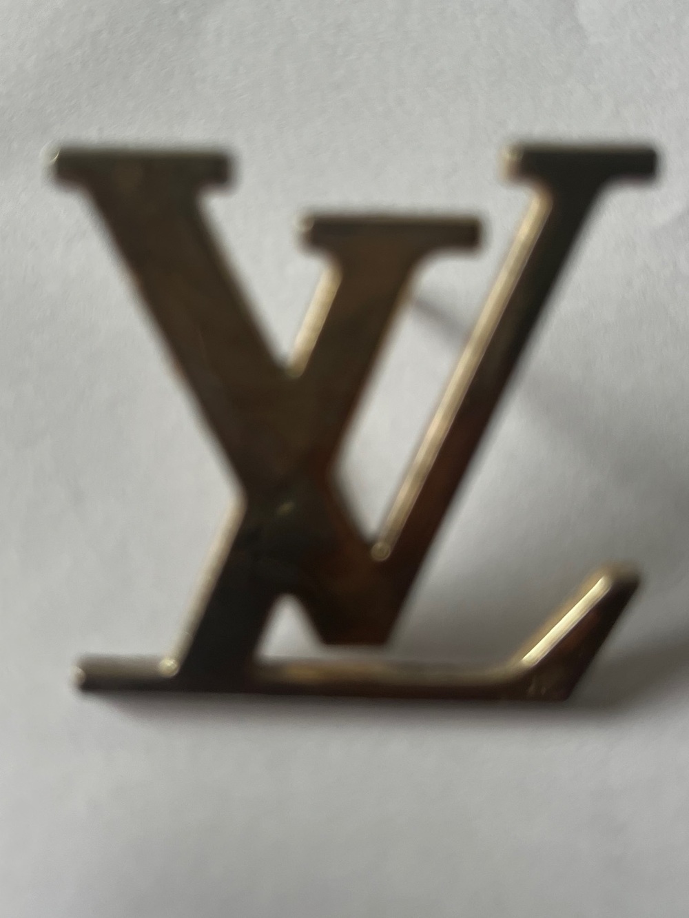 Louis Vuitton old replacement emblem Y2K gold coloured parts
